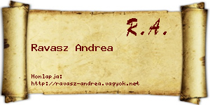 Ravasz Andrea névjegykártya